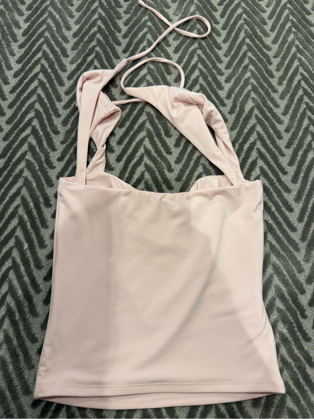 Garage Light Pink Ruched Front Tank - Picture 4 of 4